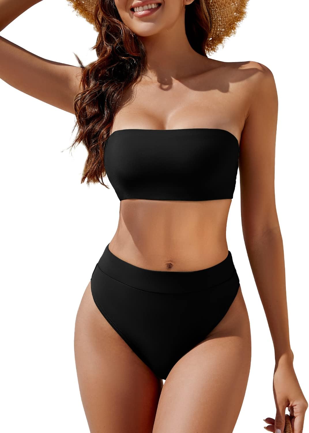 YACUN Women's High Waisted Bikini Swimsuit for Summer Fun