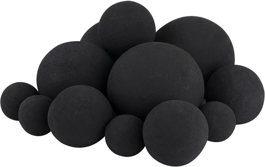 Skyflame 12PCS Ceramic Fire Balls Set for Stylish Fire Pits