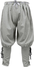 Medieval Renaissance Ankle Banded Pants for Men - Breathable Linen