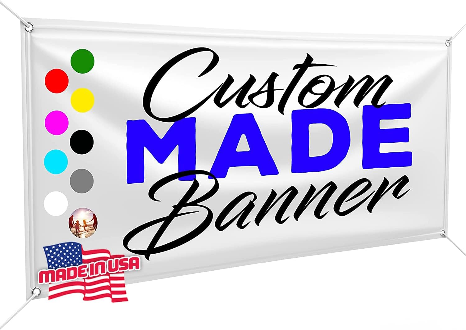 Custom Design Vinyl Banner - Full Color for Any Occasion