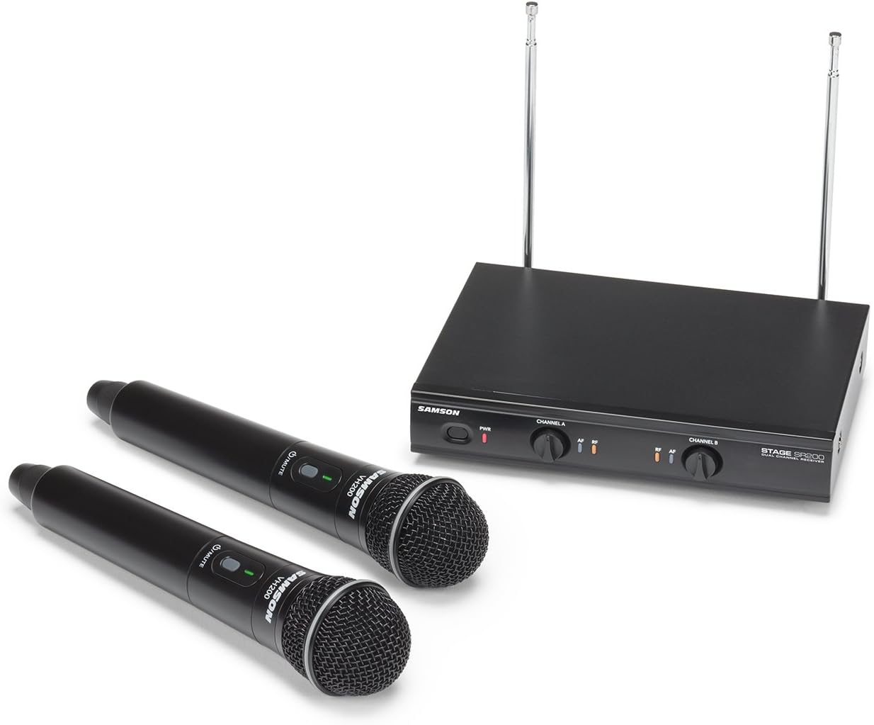 High-Performance Samson Dual-Channel Wireless Microphone System