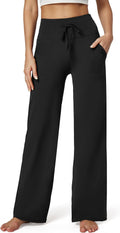 Wide Leg Yoga Pants for Women - Flare Sweatpants with Pockets
