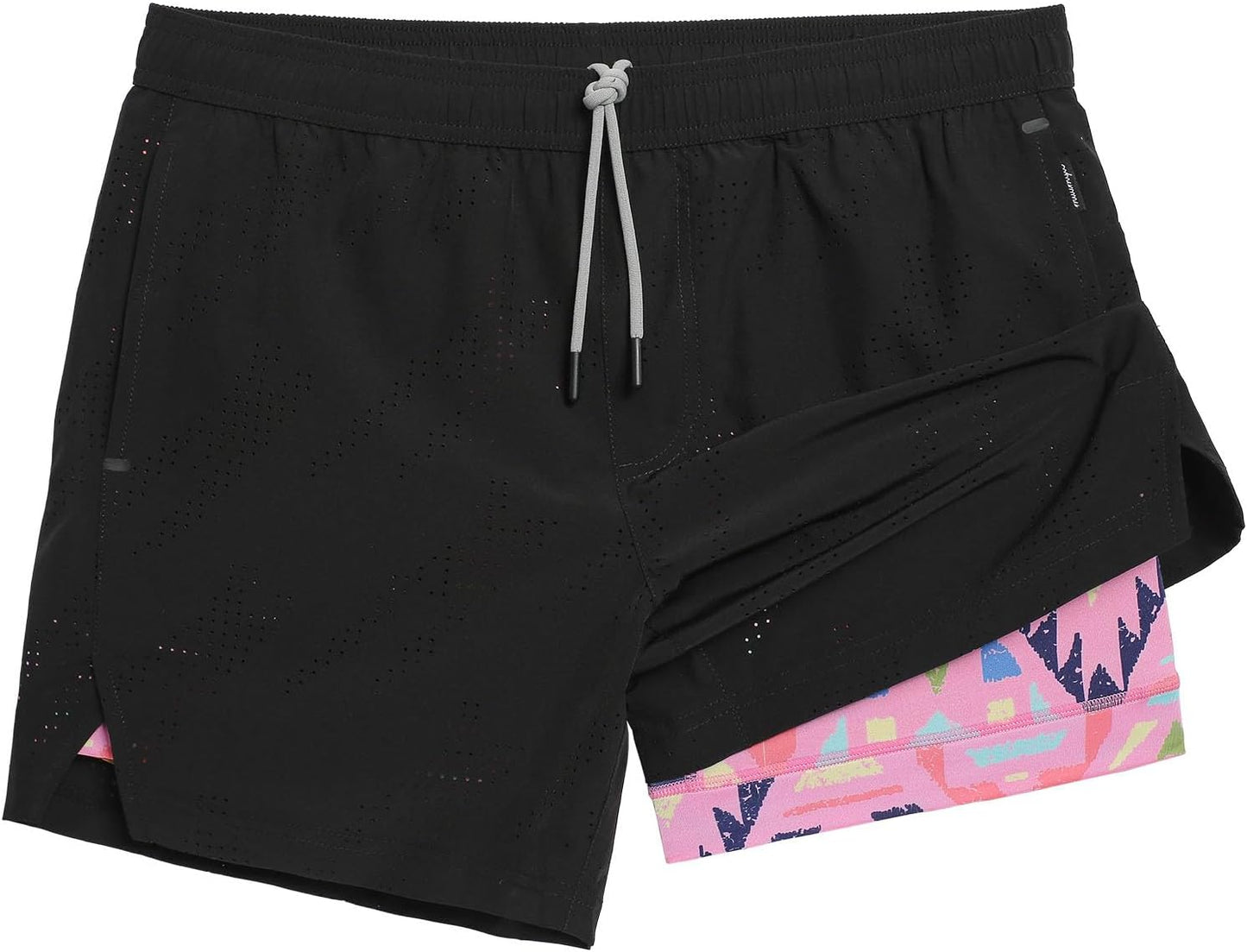 maamgic Mens Running Shorts with Compression Liner for Comfort