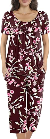 POPYOUNG Women's Summer Casual Pajama Sets with Pockets