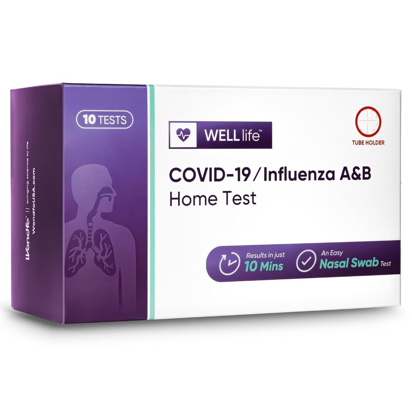 WELLlife Covid-19 & Influenza A&B Home Test Kit for Families
