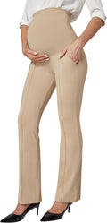 IUGA Soft Maternity Pants with Pockets - Workable, Supportive Fit