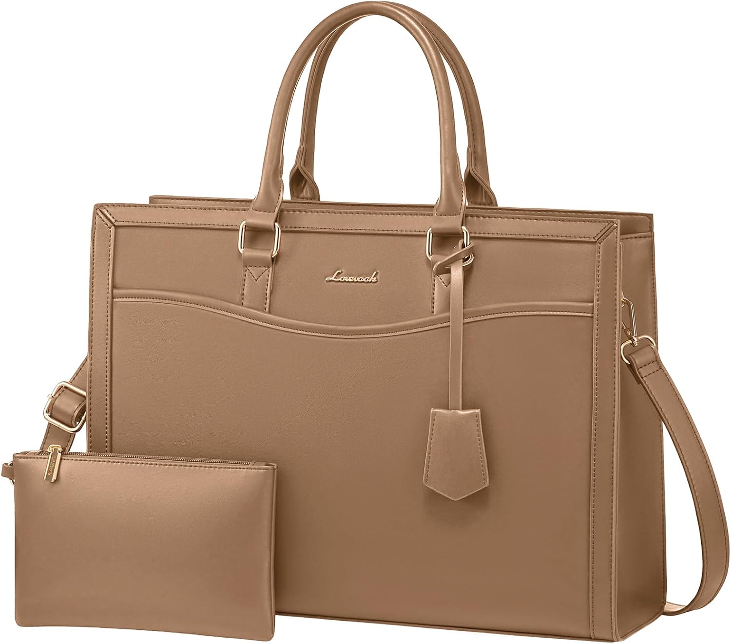 LOVEVOOK Laptop Tote Bag for Women - Stylish Work Briefcase