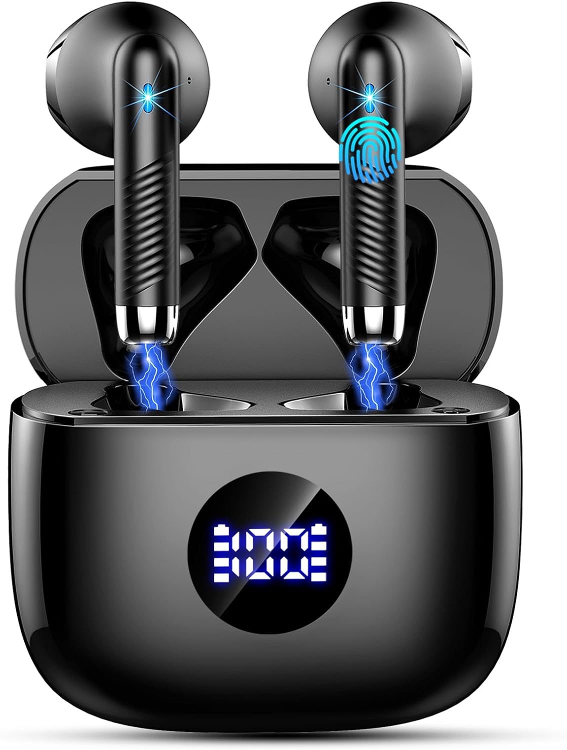40H Playtime Wireless Earbuds, Noise Cancelling Mic, IP7 Waterproof