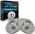 TRQ Front Brake Rotors Set Vented Compatible with 2001-2003 BMW 525i