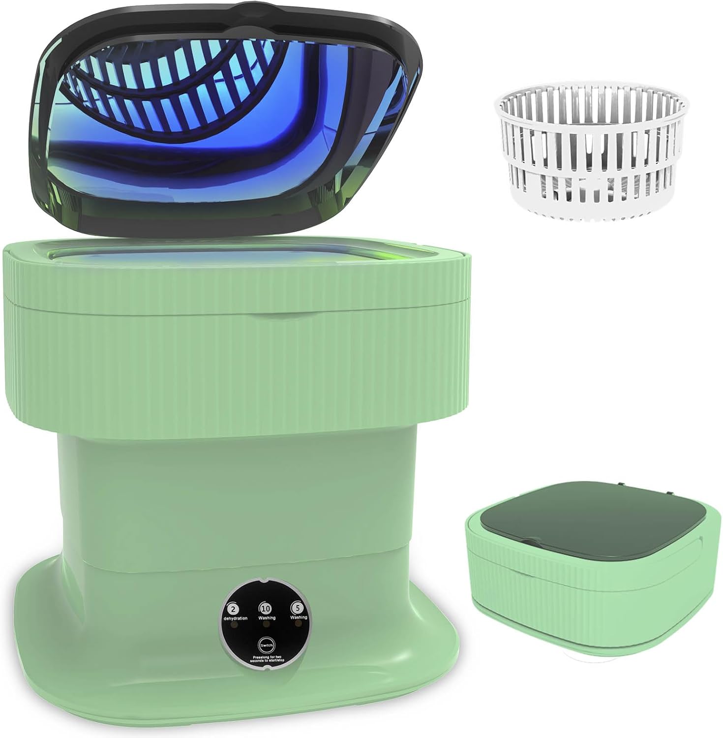 16L Collapsible Portable Washer: Compact & Powerful Spin Dryer