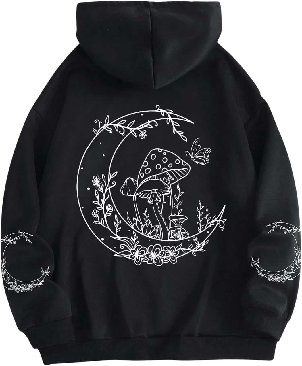 RoseSeek Plus Size Hoodie - Stylish Graphic Print & Comfortable Fit