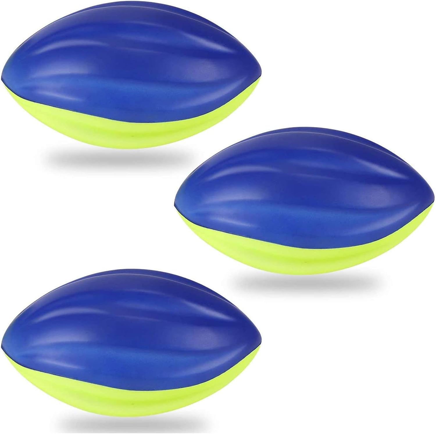 Set of 3 Soft Spiral Footballs for Kids Sports Training by Liberty Imports