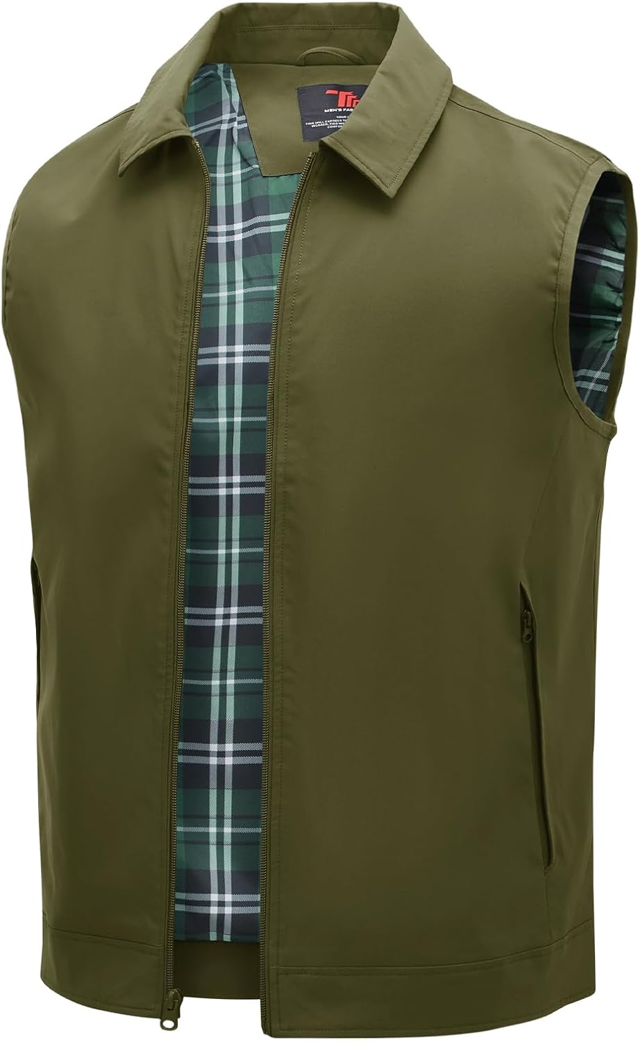 TBMPOY Men's Casual Lightweight Vest for Golf and Travel