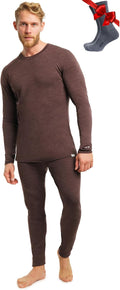 Merino Wool Base Layer for Men Midweight 250 g/m2 - Warm Sleepwear
