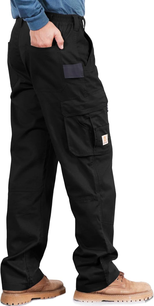 BOCOMAL FR Pants for Men - Utility Cargo Pockets Flame Resistant