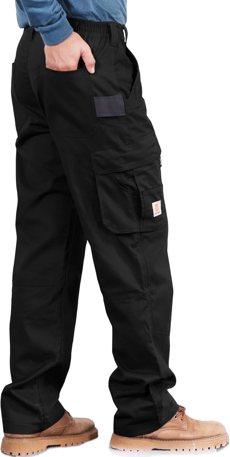 BOCOMAL FR Pants for Men - Utility Cargo Pockets & Safety