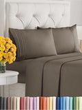 Cal King Size 4 Piece Sheet Set - Extra Soft Cooling Taupe