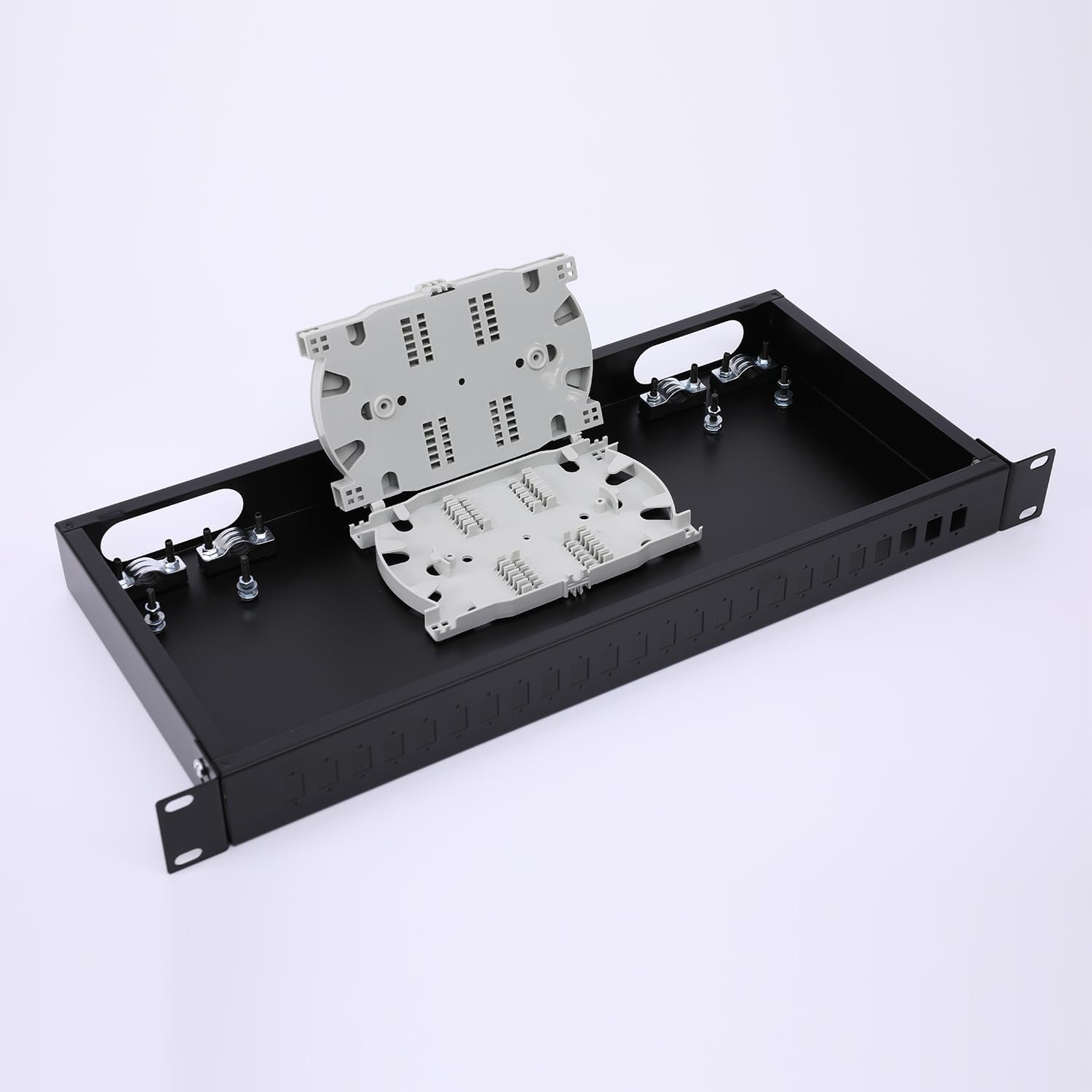 1U Rack Mount Fiber Optic Box Enclosure for 48 Fibers