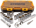 DEWALT DWMT73813 Drive Socket Set (23 Piece) - Durable 1/2ft Kit