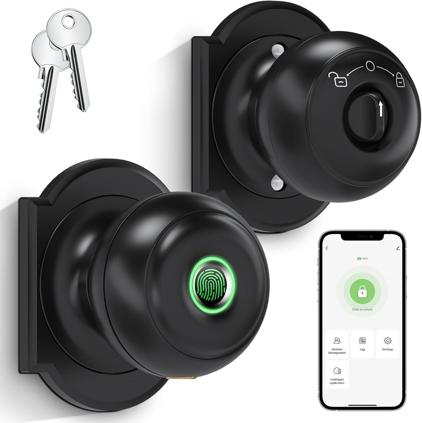 Smart Fingerprint Door Lock with App Control for Home Security