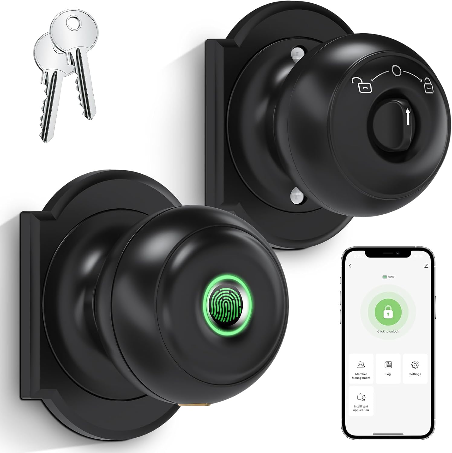 Smart Fingerprint Door Lock with App Control for Home Security