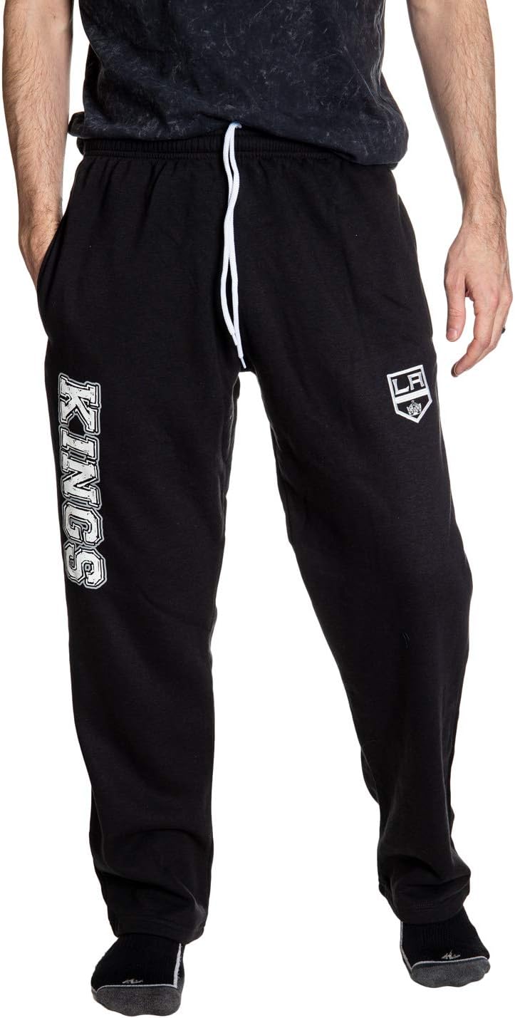NHL Men's Premium Fleece Official Team Sweatpants for Comfort
