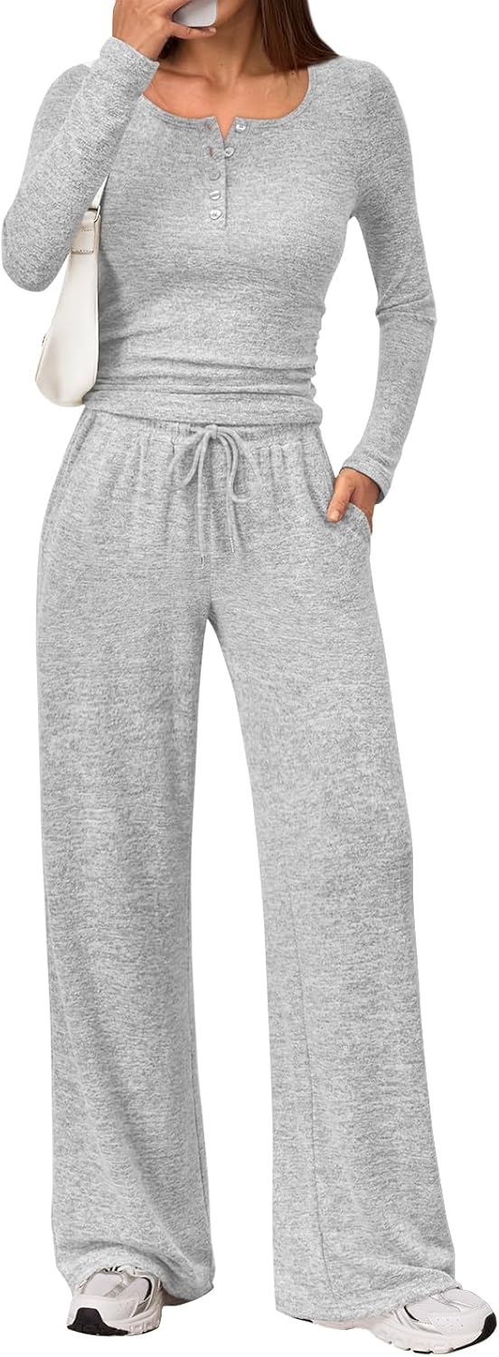 Trendy Queen Women's 2 Piece Matching Lounge Sets for Fall Fashion