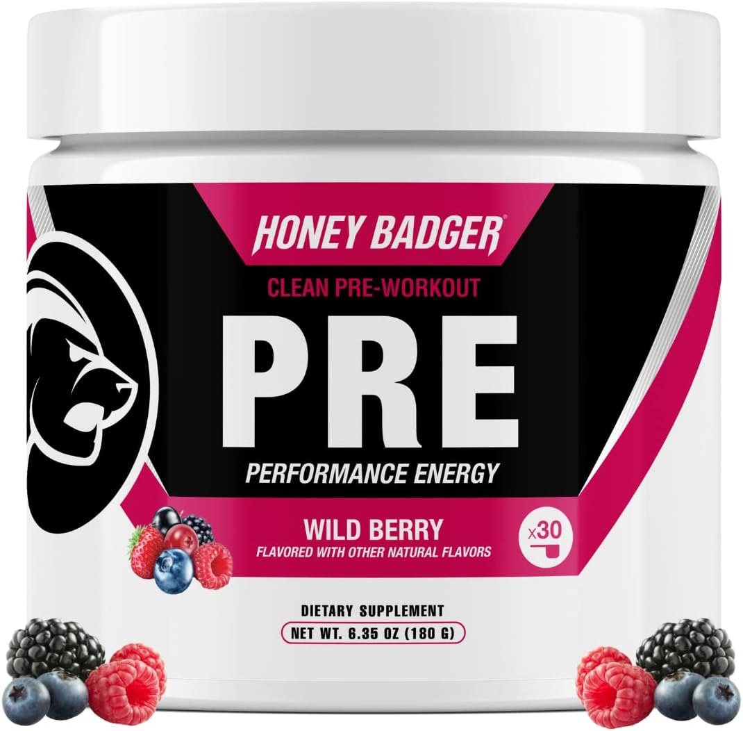 Honey Badger Pre Workout Powder for Energy and Endurance