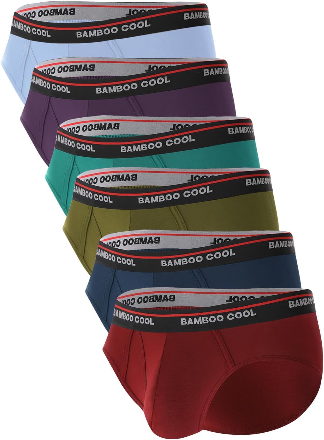 Bamboo Cool Mens Breathable Soft Underwear Open-fly Briefs