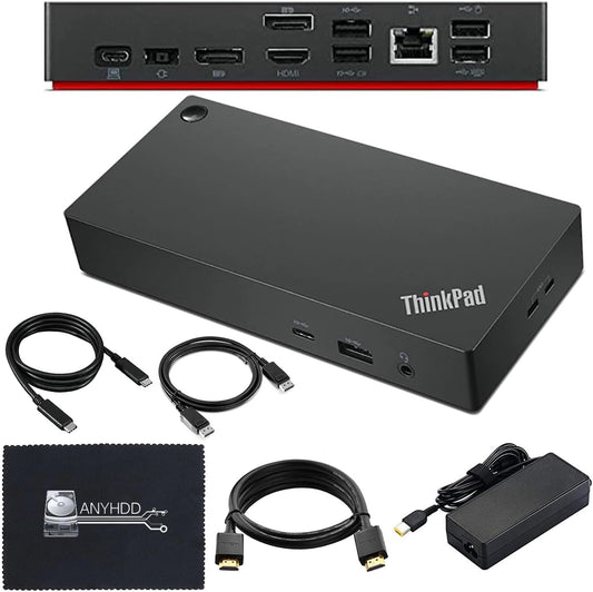 Lenovo Thinkpad Docking Station for Dual Monitor Setup 4K