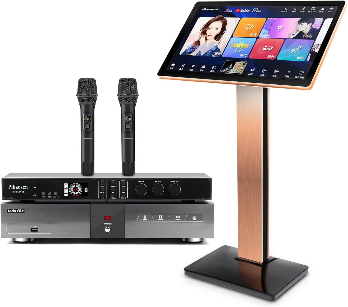 Pihaosen Reverb Wireless Microphone - Ultimate Karaoke Experience