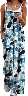 YESNO Women's Summer Boho Jumpsuit Wide Leg Overalls - Lightweight