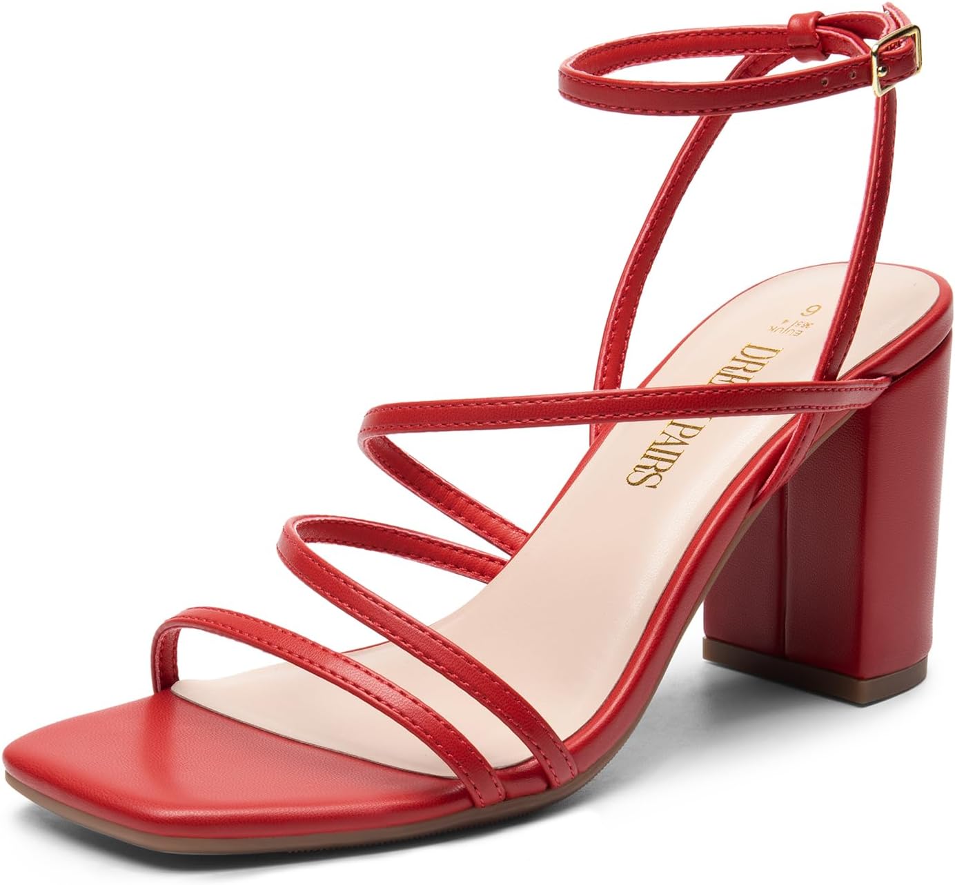 DREAM PAIRS Women's Chunky Block Heels for Weddings and Parties