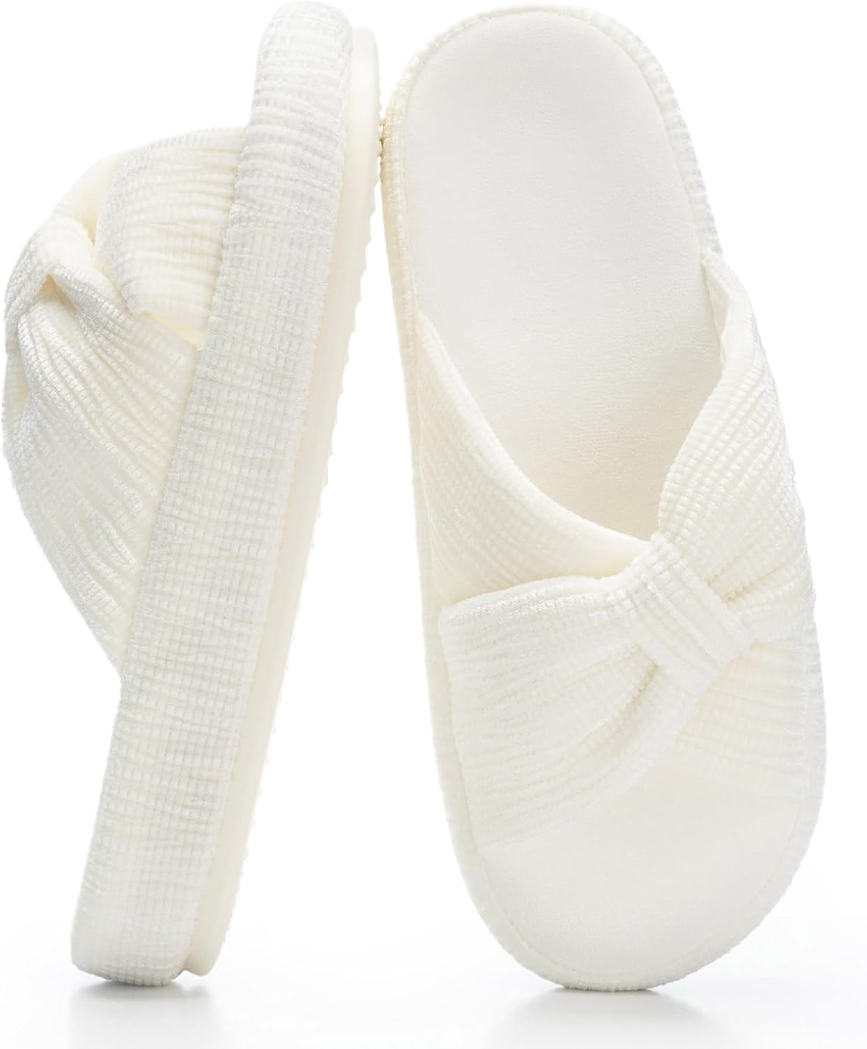 Chantomoo Slippers for Women: Comfy Memory Foam Bow Design