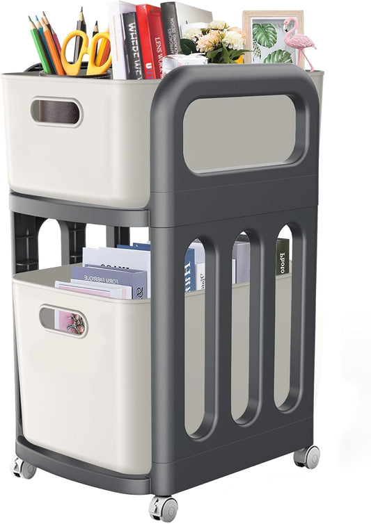 YABORAS Rolling Cart Drawer Storage Organizer for Home Office