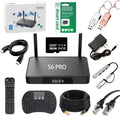 S6 Pro 2025 Fully Loaded TV Box - Built-in Voice Remote and Keyboard