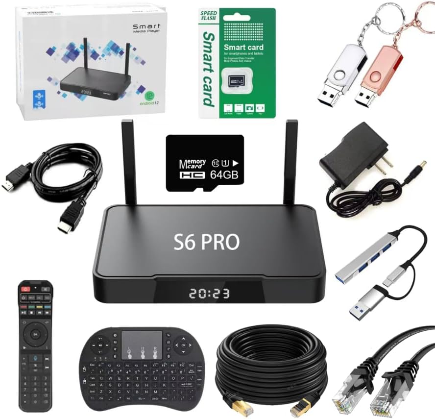 S6 Pro 2025 Fully Loaded Voice Remote Control with Keyboard