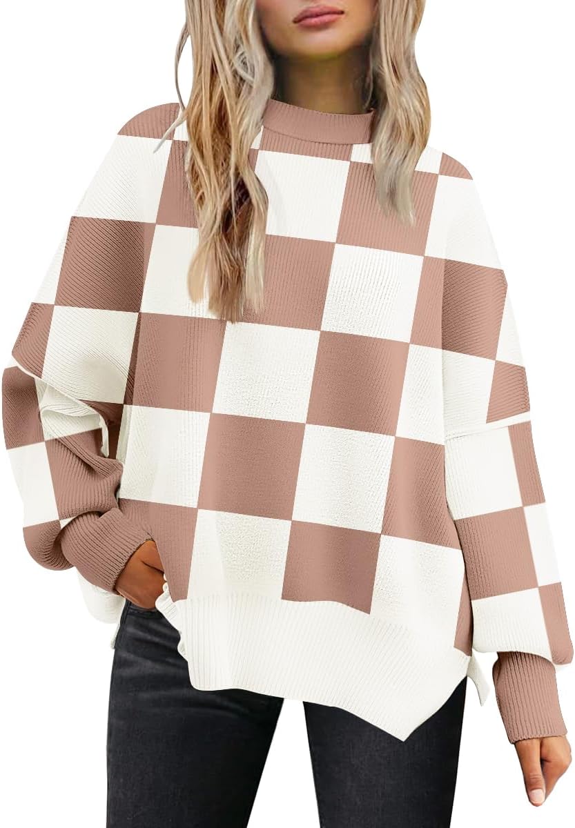 LILLUSORY Women's Oversized Batwing Sweaters for Fall Style