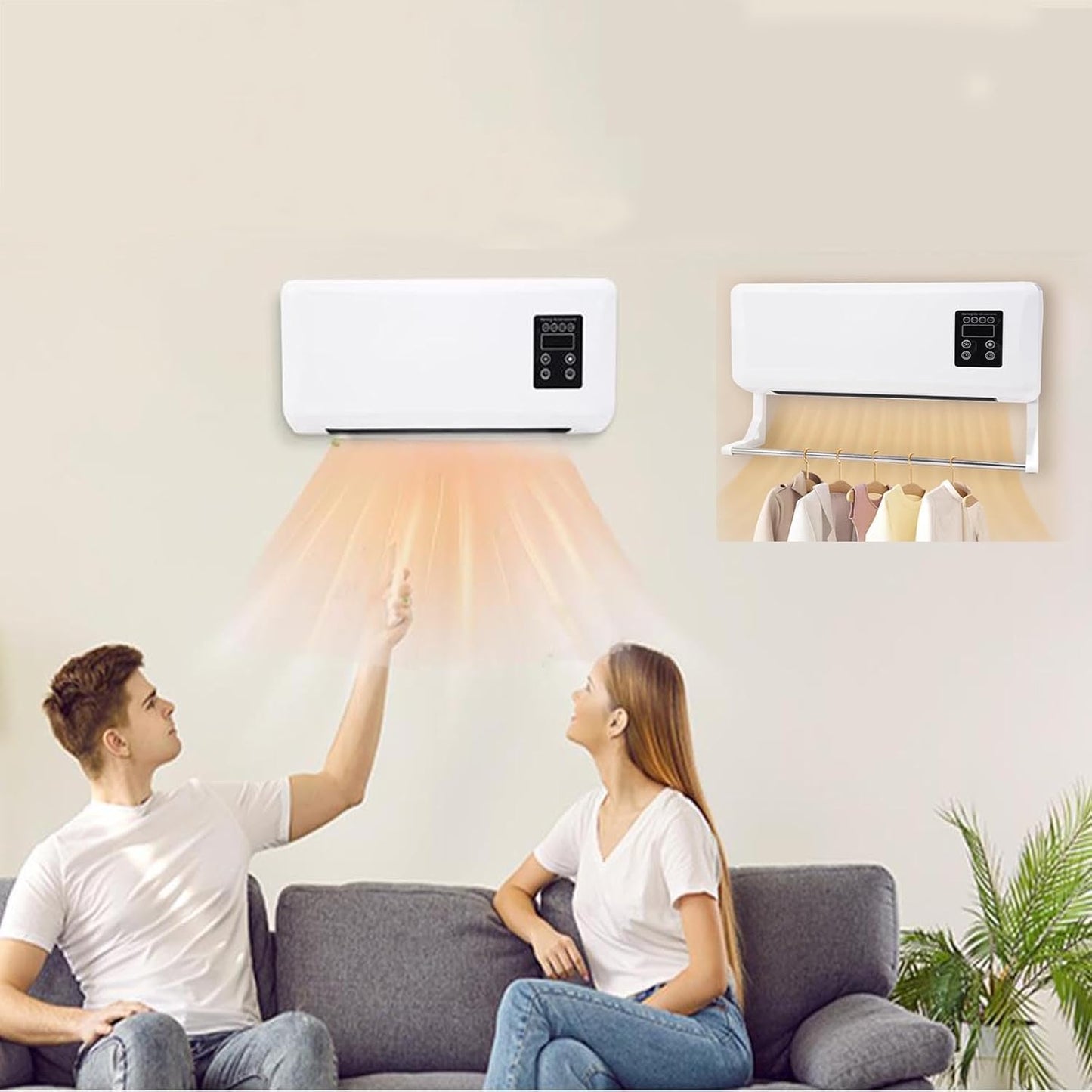 Versatile 3-in-1 Wall Heater Combo
