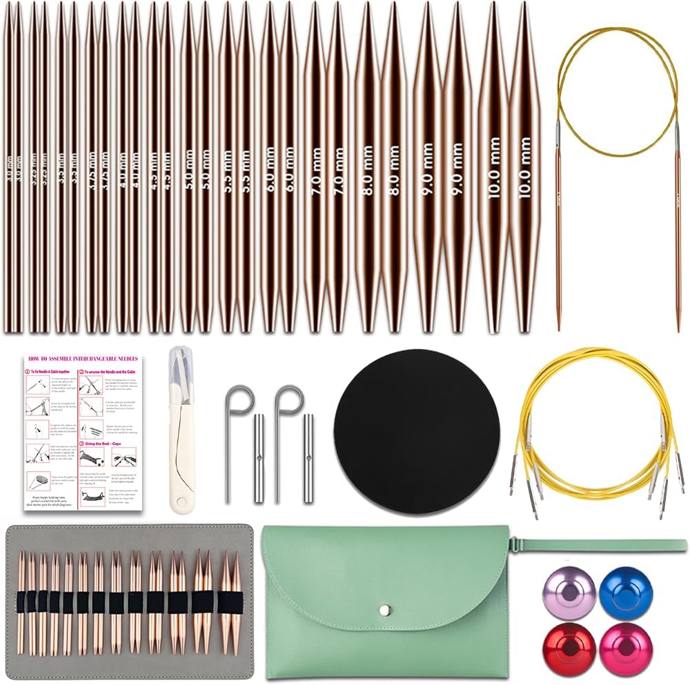 Lewhoo Circular Knitting Needles Set for All Your Projects
