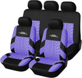 AUTOYOUTH Purple Car Seat Covers Full Set - Stylish Seat Protectors