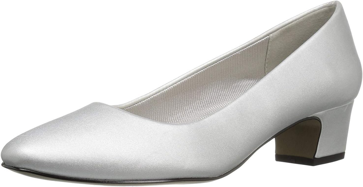 Easy Street Women's Prim Dress Pump with Stacked Heel Design