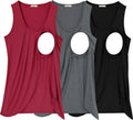 PARNIXS Summer Women's Maternity Nursing Tank Top for Comfort
