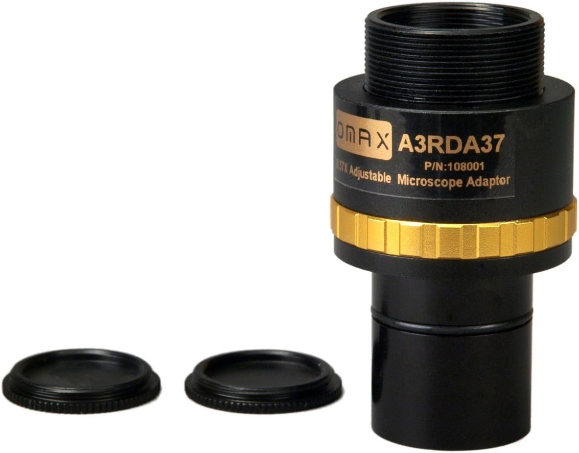 OMAX 0.37X Adjustable Reduction Lens for Microscope Cameras