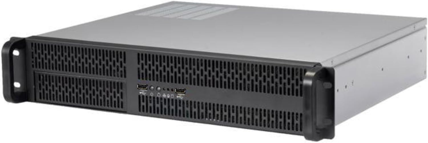 2U Server Chassis with 4 HDD Bays and Quiet Cooling Features