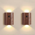 Smart Night Light Step Lights 2 Pack - Rechargeable Motion Sensor Warm
