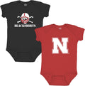 Little King NCAA Bodysuit 2-Pack Short Sleeve - Infant Cotton Set