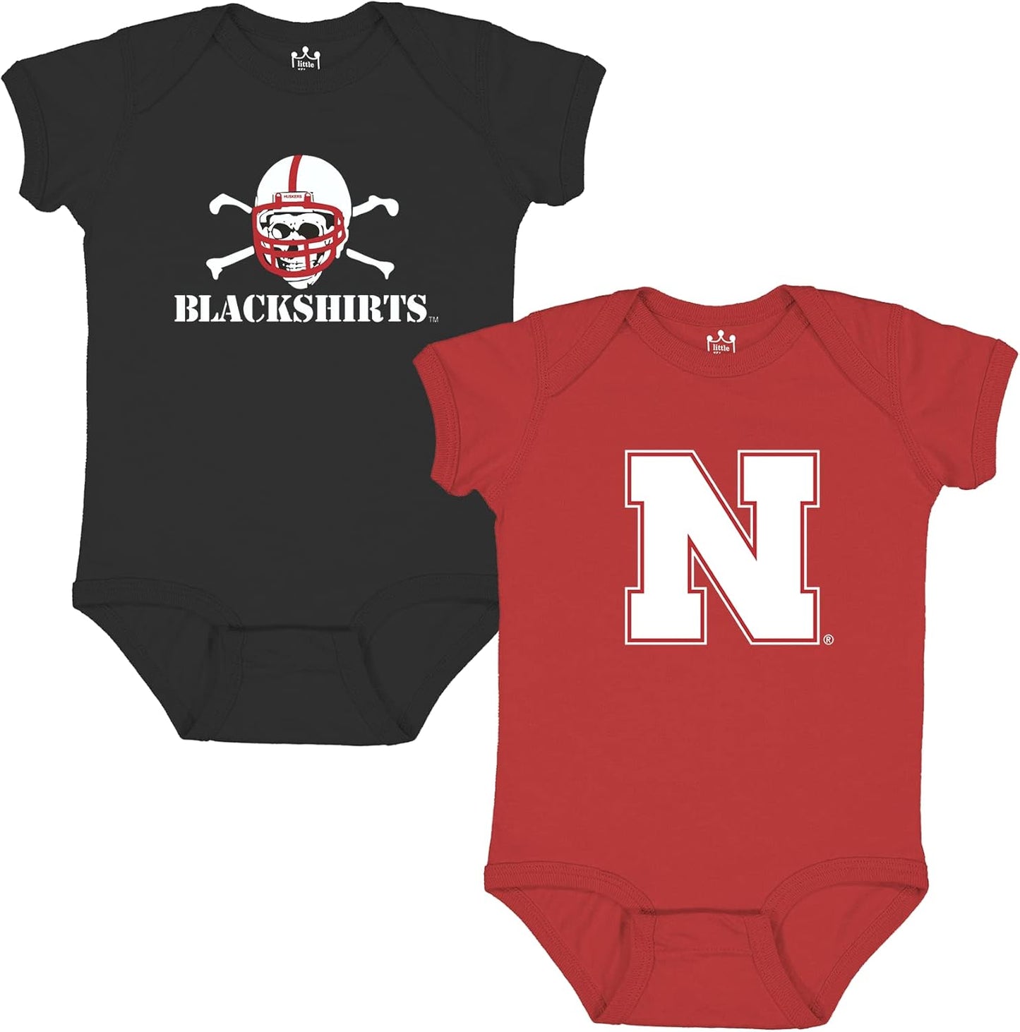 Little King NCAA Bodysuit 2 Pack for Infants - Soft Cotton
