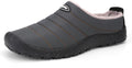 Mens Womens Winter Warm Slippers with Rubber Sole - Water Resistant