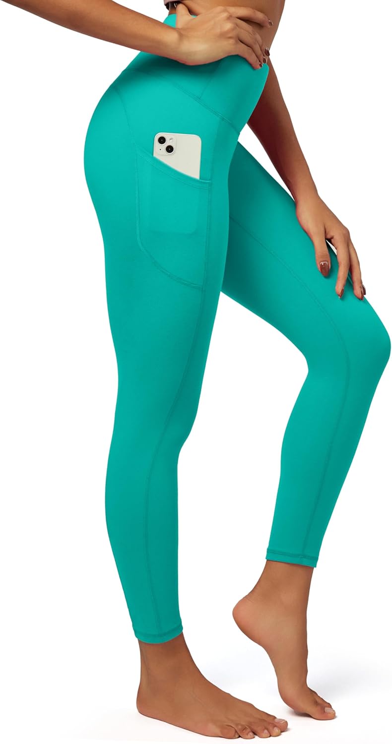 Fleece Lined Leggings for Women - Warm Thermal Tights with Pockets